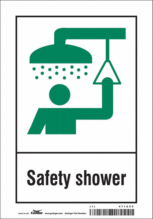 Safety Sign 10 in x 7 in Vinyl