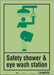 Safety Sign 14 in x 10 in Glow Vinyl