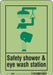Safety Sign 10 in x 7 in Polyethylene