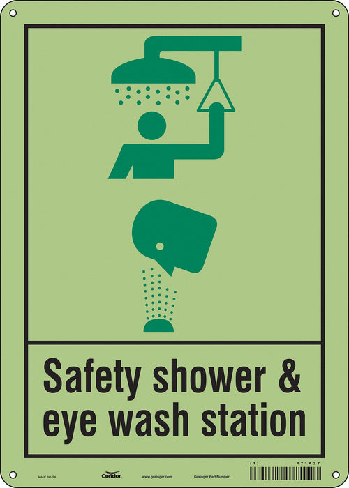 Safety Sign 14 in x 10 in Polyethylene