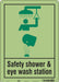 Safety Sign 14 in x 10 in Polyethylene