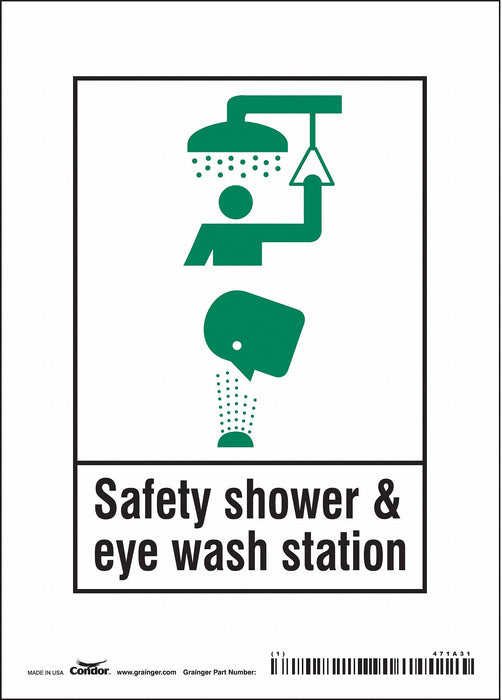 Safety Sign 7 in x 5 in Vinyl