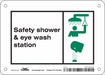 Safety Sign 5 in x 7 in Aluminum