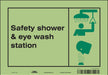Safety Sign 7 in x 10 in Glow Vinyl