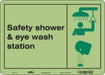 Safety Sign 10 in x 14 in Polyethylene
