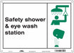 Safety Sign 10 in x 14 in Polyethylene