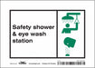 Safety Sign 5 in x 7 in Vinyl