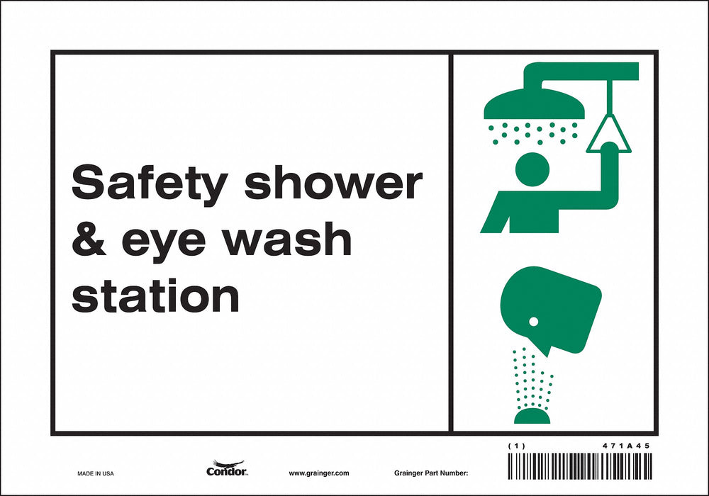 Safety Sign 7 in x 10 in Vinyl