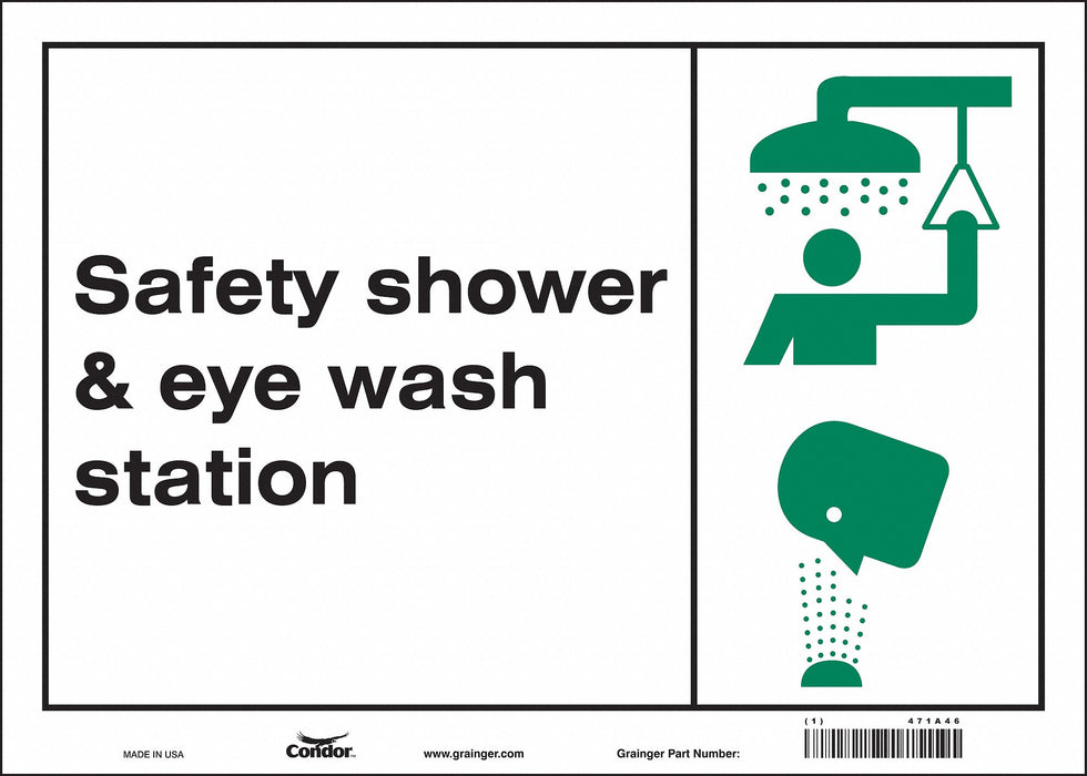 Safety Sign 10 in x 14 in Vinyl