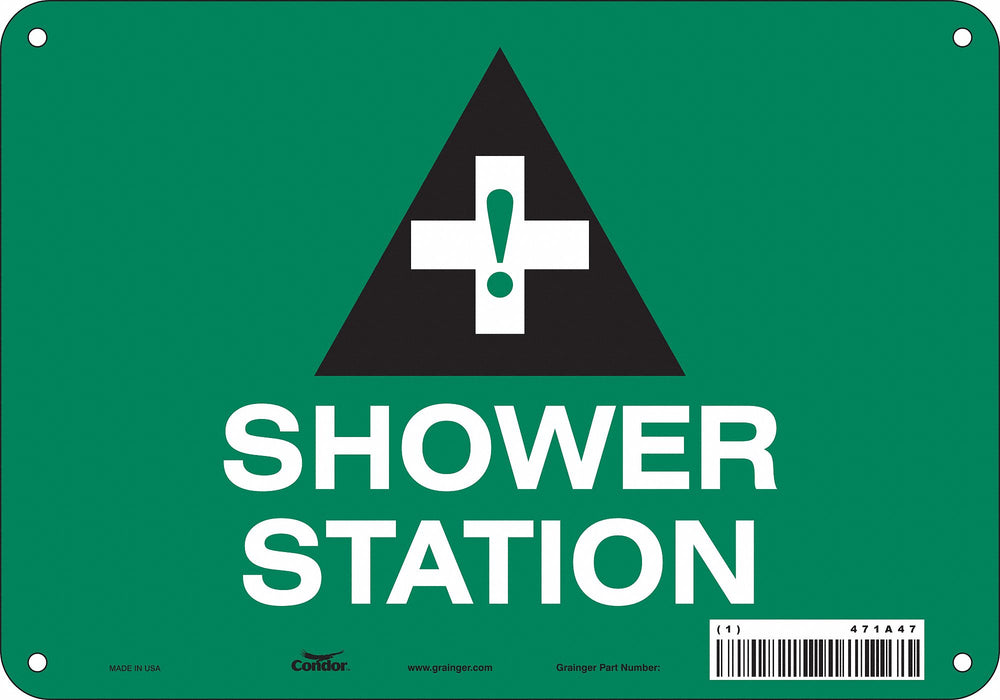 Safety Sign 7 in x 10 in Aluminum