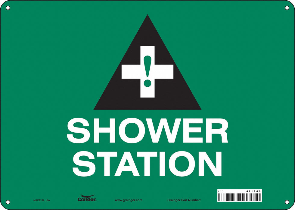 Safety Sign 10 in x 14 in Aluminum
