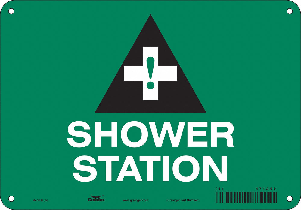 Safety Sign 7 in x 10 in Polyethylene