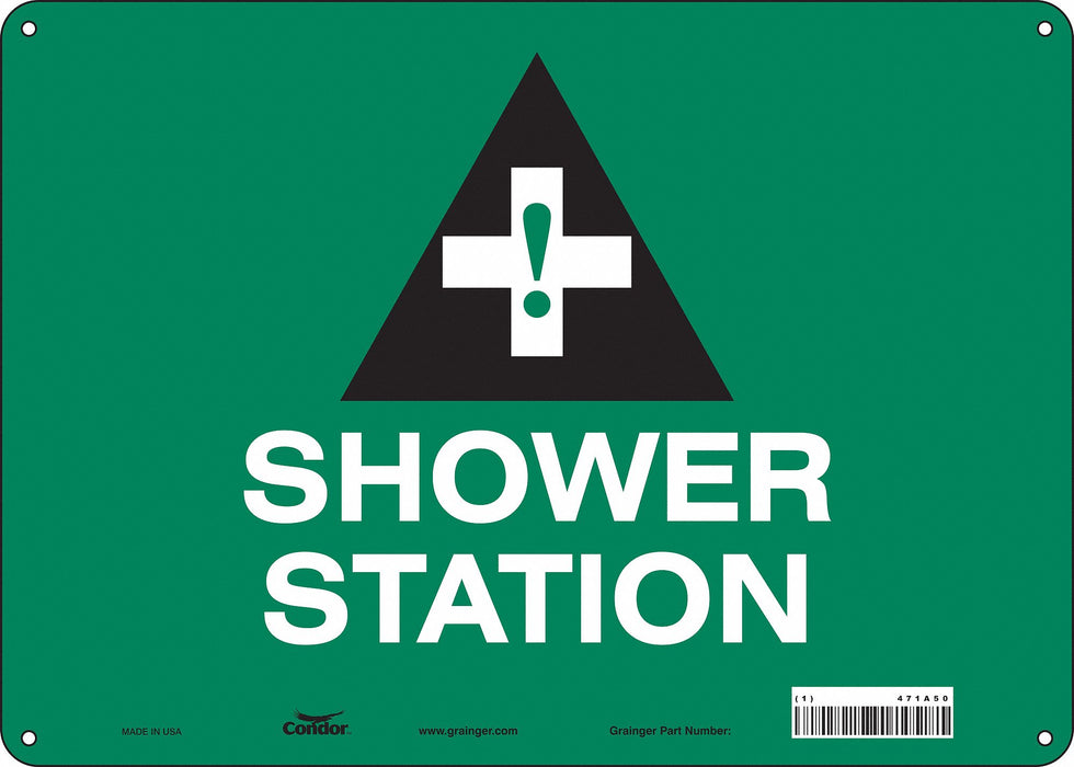 Safety Sign 10 in x 14 in Polyethylene