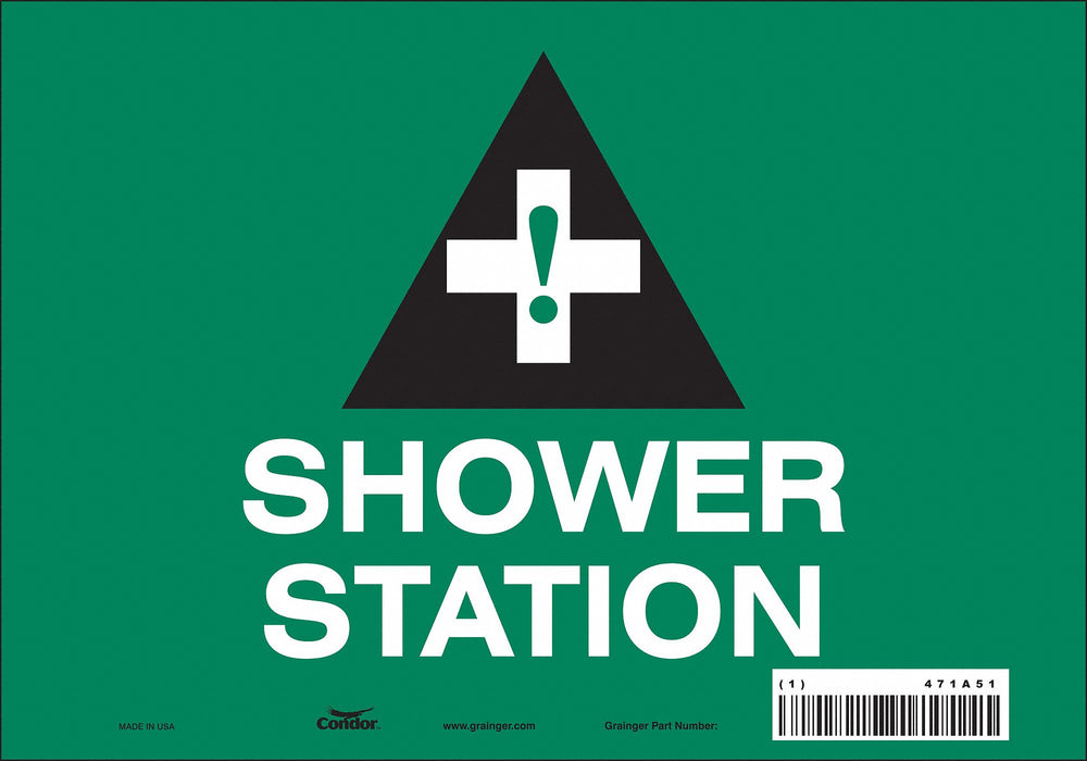 Safety Sign 7 in x 10 in Vinyl