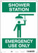 Safety Sign 14 in x 10 in Aluminum