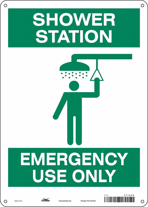 Safety Sign 14 in x 10 in Vinyl