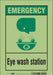Safety Sign 10 in x 7 in Glow Vinyl