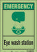 Safety Sign 14 in x 10 in Glow Vinyl