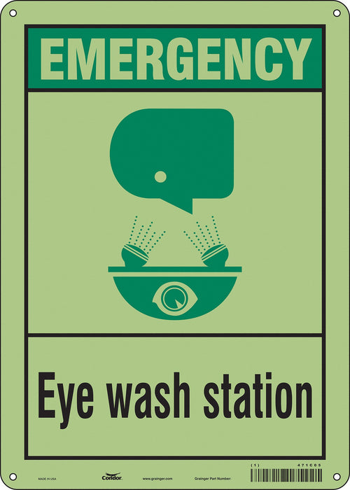 Safety Sign 14 in x 10 in Polyethylene