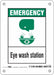 Safety Sign 7 in x 5 in Polyethylene