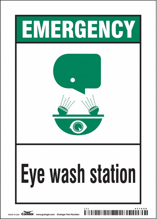 Safety Sign 7 in x 5 in Vinyl