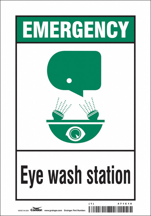 Safety Sign 10 in x 7 in Vinyl