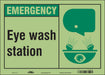 Safety Sign 10 in x 14 in Glow Vinyl