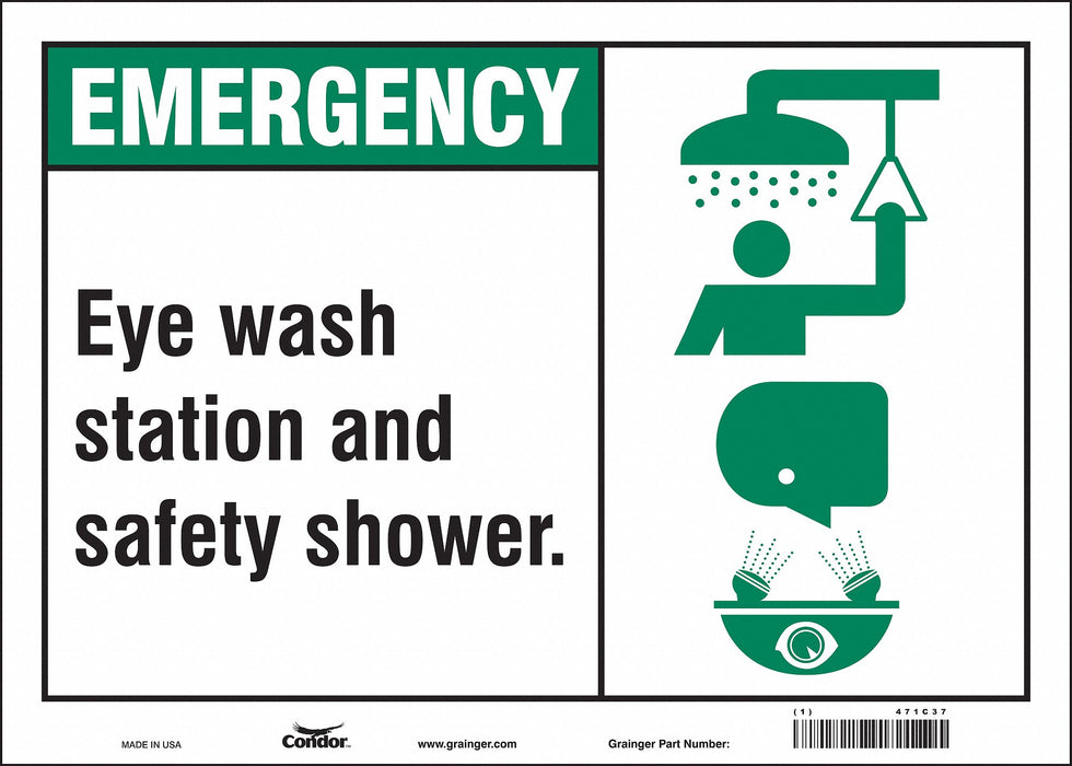 Safety Sign 10 in x 14 in Vinyl