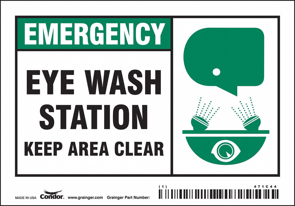 Safety Sign 3 1/2 in x 5 in Vinyl