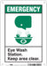 Safety Sign 10 in x 7 in Aluminum