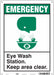 Safety Sign 14 in x 10 in Aluminum
