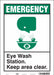 Safety Sign 14 in x 10 in Vinyl