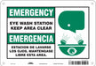 Safety Sign 7 in x 10 in Polyethylene