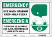Safety Sign 10 in x 14 in Polyethylene