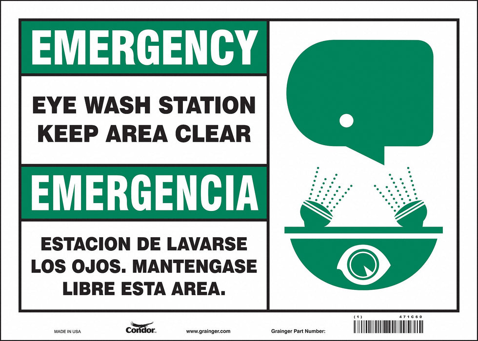 Safety Sign 10 in x 14 in Vinyl