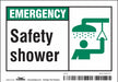 Safety Sign 3 1/2 in x 5 in Vinyl