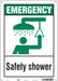 Safety Sign 14 in x 10 in Aluminum