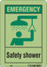 Safety Sign 10 in x 7 in Polyethylene