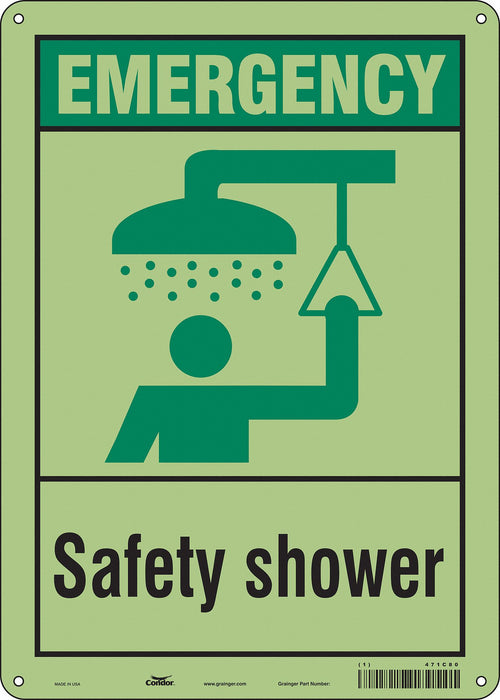 Safety Sign 14 in x 10 in Polyethylene