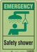 Safety Sign 14 in x 10 in Polyethylene
