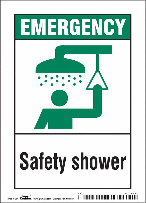 Safety Sign 7 in x 5 in Vinyl