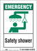 Safety Sign 7 in x 5 in Vinyl