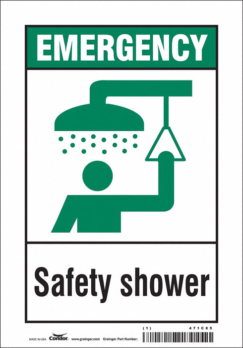 Safety Sign 10 in x 7 in Vinyl