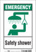 Safety Sign 10 in x 7 in Vinyl