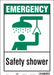 Safety Sign 14 in x 10 in Vinyl