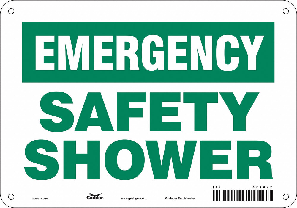 Safety Sign 7 in x 10 in Aluminum