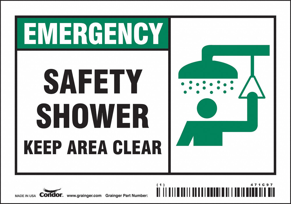 Safety Sign 3 1/2 in x 5 in Vinyl