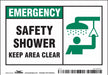 Safety Sign 3 1/2 in x 5 in Vinyl