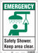 Safety Sign 14 in x 10 in Polyethylene