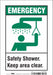 Safety Sign 10 in x 7 in Vinyl